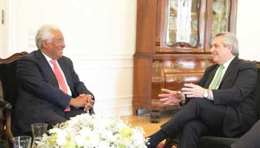 Alberto encaró el acuerdo UE-Mercosur con primer ministro de Portugal
