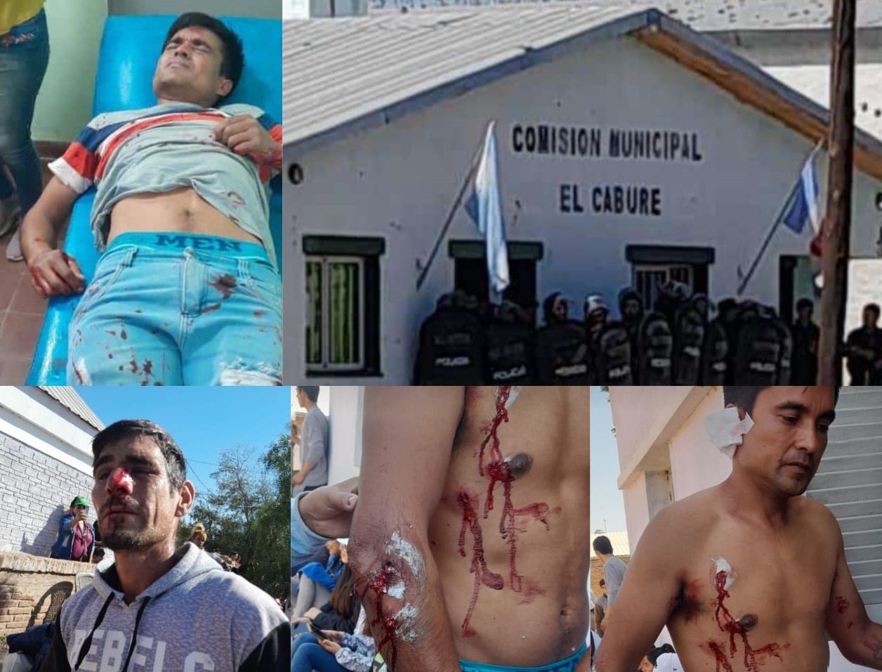 Represión en Santiago del Estero. Fotos de Fol.