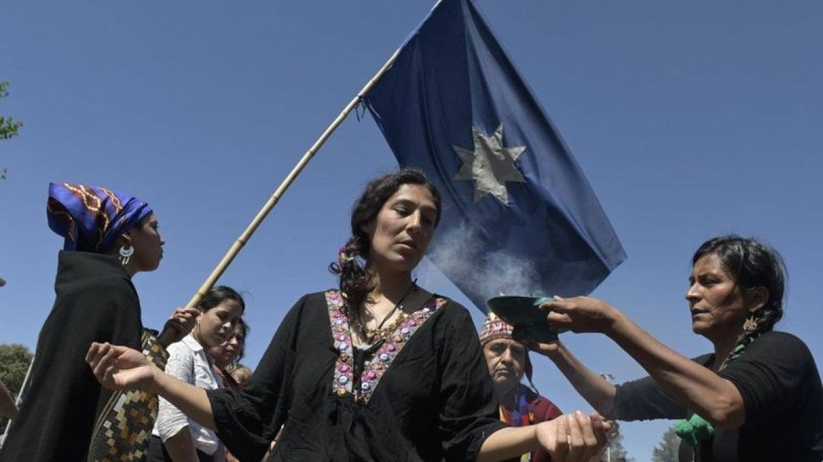 altText(FdT y originarios repudiaron la detención de las cuatro mujeres mapuche)}