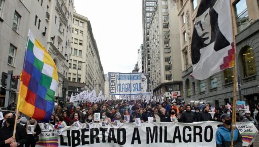 El Frente Milagro Sala marchó para reclamar el indulto una vez más