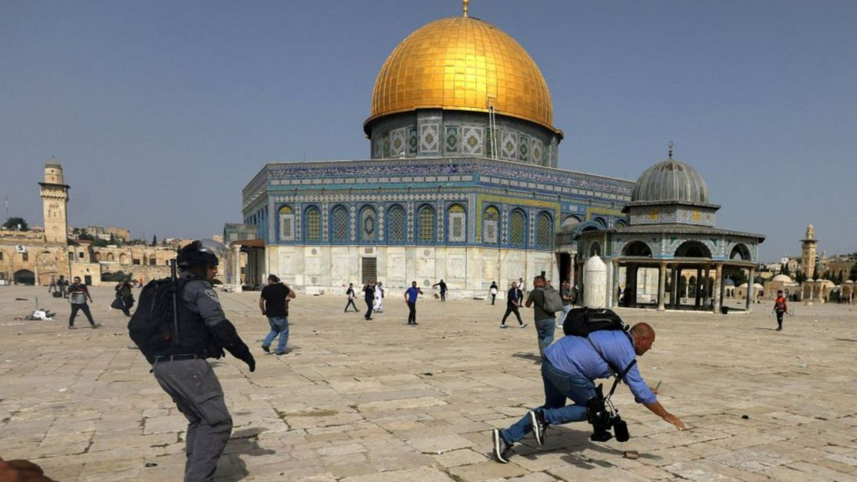 Conflicto del 2021 en la Explanada de las Mezquitas en Jerusal�n.
Foto: Ammar Awad (REUTERS).