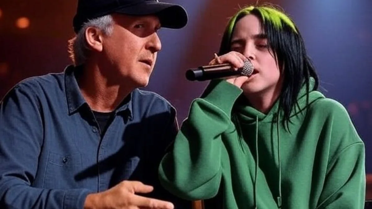 James Cameron / Billie Eilish (Imagen generada por IA)