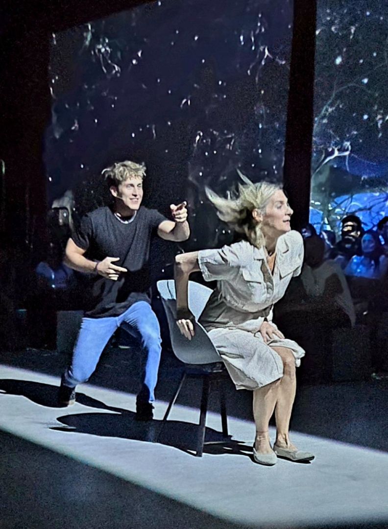 Mela Lenoir junto a Axel Munton. @mirtacast