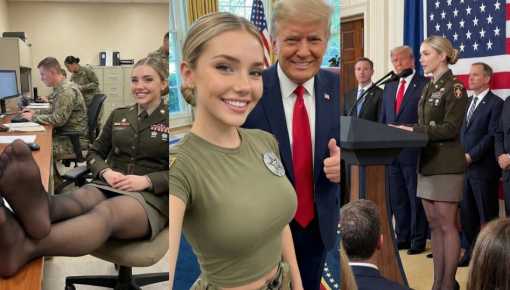 Todo roto: miles de fanáticos de Trump se enamoraron de una soldado que era fake